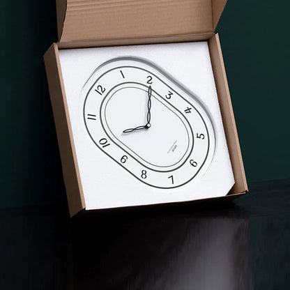 Black & White Wall Clock - Laser Engraved Roman Design - Unique and Stylish