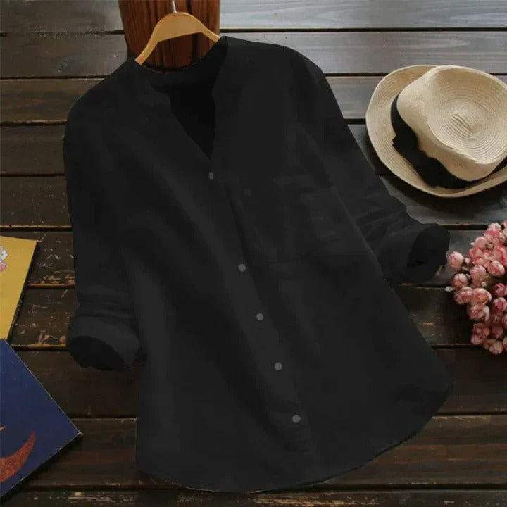 Linen Shirt for Women - Rose