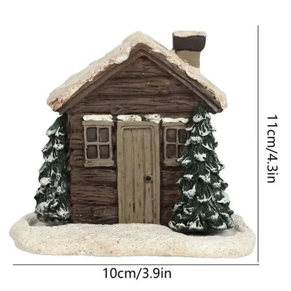 Log Cabin Incense Burner | With Smoke Chimney