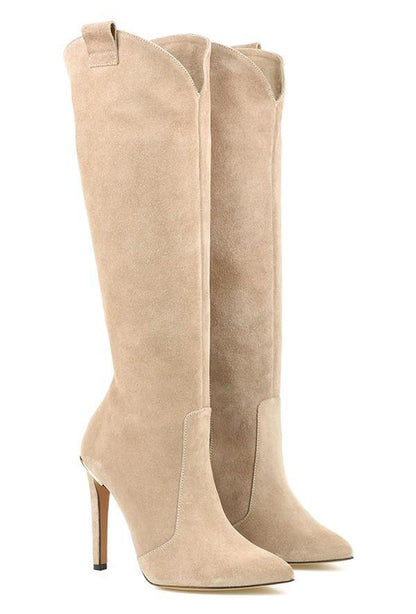 Timeless Ladies' Boots with Elegant Heel and Slim Silhouette