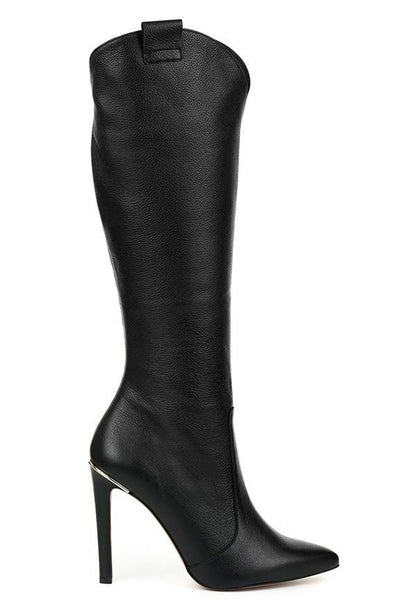 Timeless Ladies' Boots with Elegant Heel and Slim Silhouette