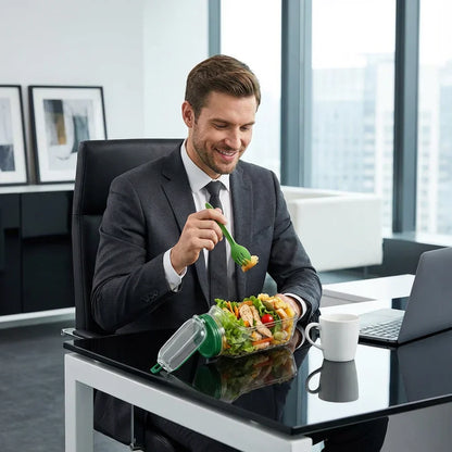 Lunchbox for Work and School with Leak-proof Closure and Handy Design