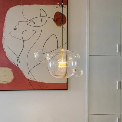 Lámpara colgante Luxe LED en forma de globo, diseño moderno