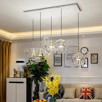 Lámpara colgante Luxe LED en forma de globo, diseño moderno