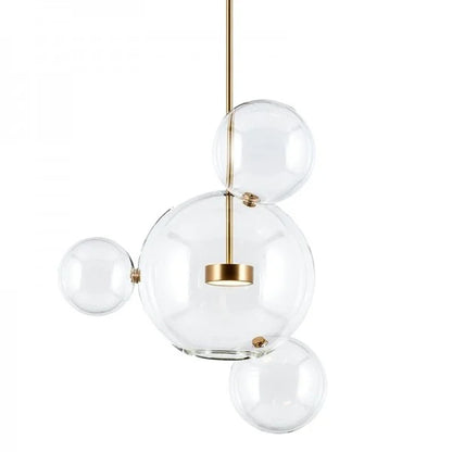 Lámpara colgante Luxe LED en forma de globo, diseño moderno