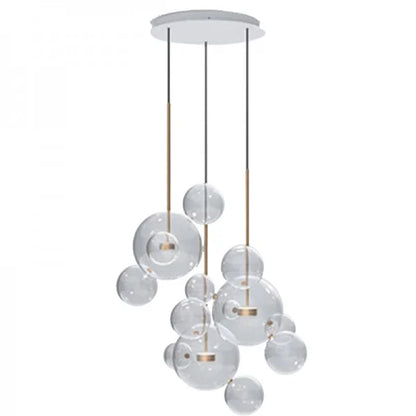 Lámpara colgante Luxe LED en forma de globo, diseño moderno