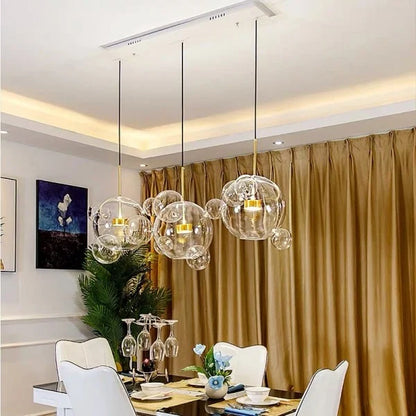 Lámpara colgante Luxe LED en forma de globo, diseño moderno