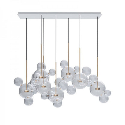 Lámpara colgante Luxe LED en forma de globo, diseño moderno