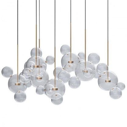 Lámpara colgante Luxe LED en forma de globo, diseño moderno