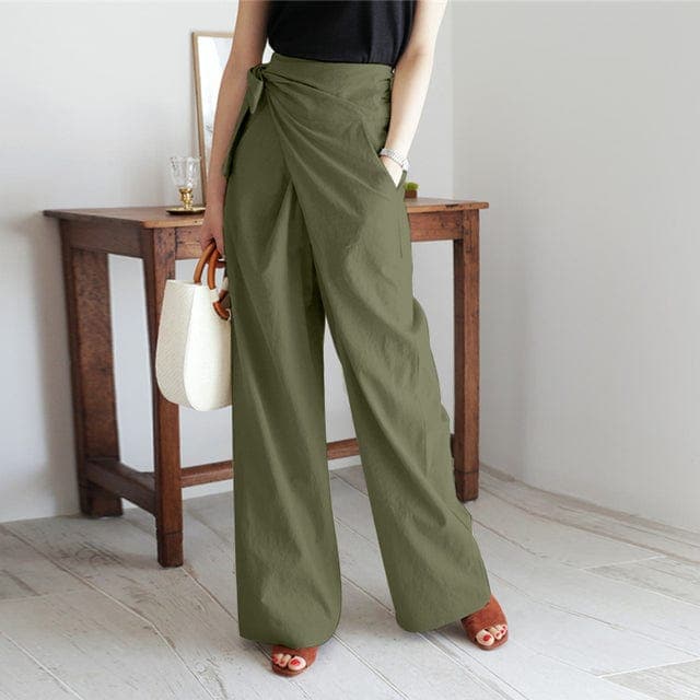 High-Waisted Summer Trousers for Women - Nada