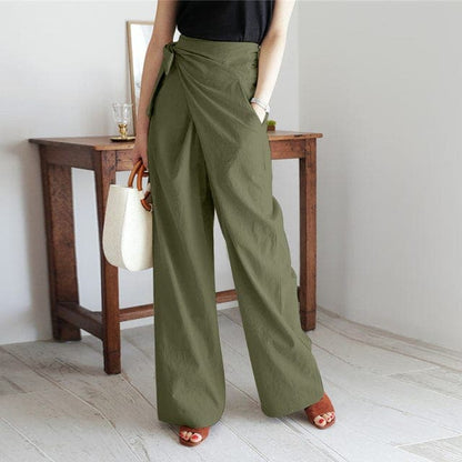 High-Waisted Summer Trousers for Women - Nada