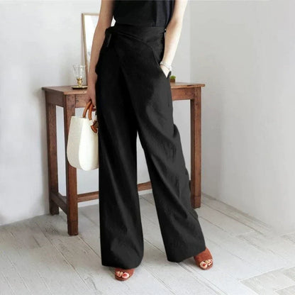 High-Waisted Summer Trousers for Women - Nada