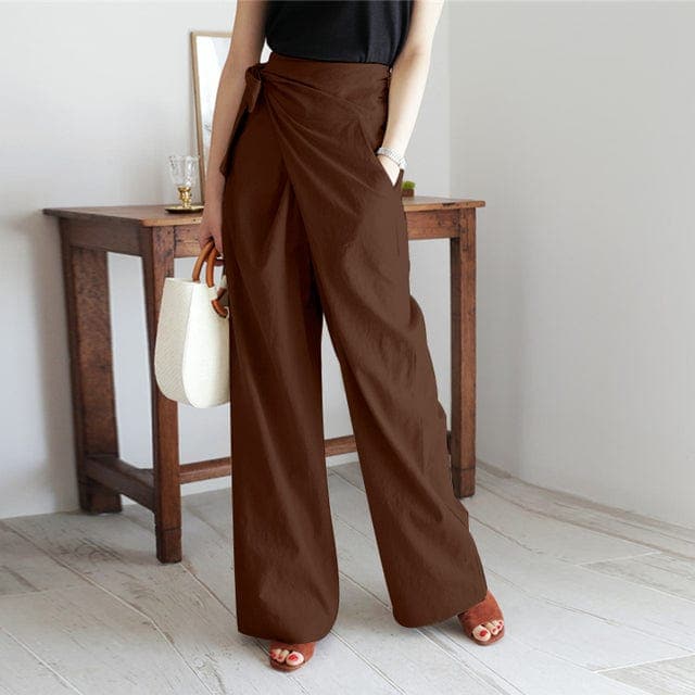 High-Waisted Summer Trousers for Women - Nada