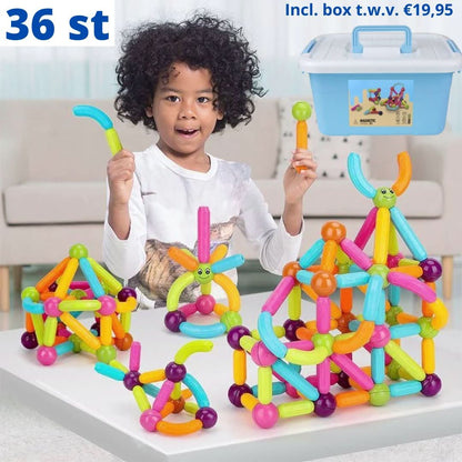 Bouwblokken | Magnetisch | Inclusief GRATIS opbergdoos ter waarde van €19.95