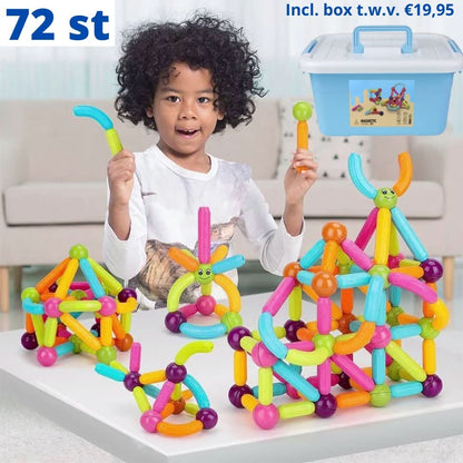 Bouwblokken | Magnetisch | Inclusief GRATIS opbergdoos ter waarde van €19.95
