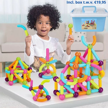 Bouwblokken | Magnetisch | Inclusief GRATIS opbergdoos ter waarde van €19.95