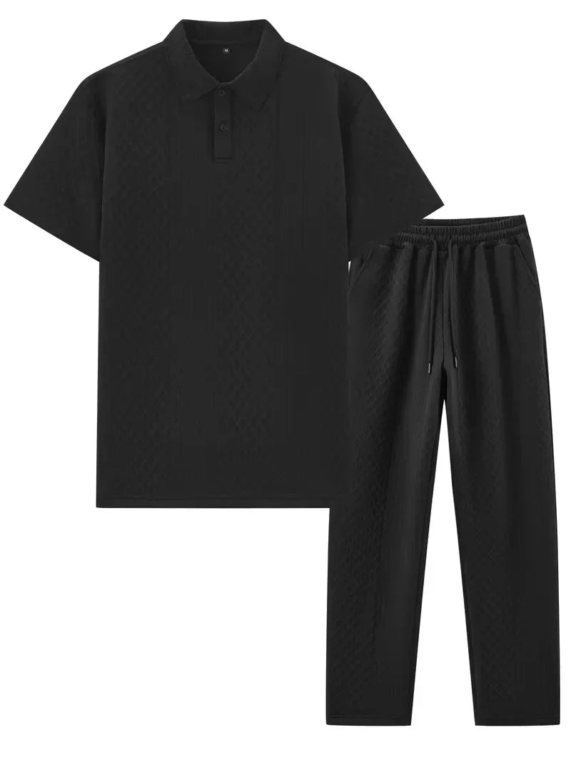 Lounge set with polo and trousers