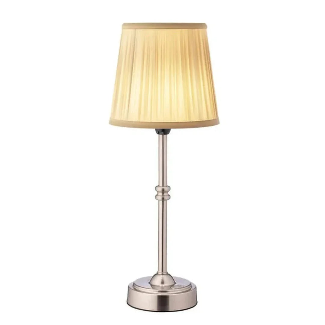Cordless Table Lamp - LED Retro Fabric
