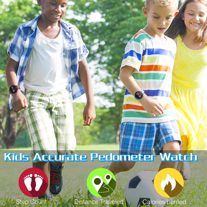 LED-Digitaluhr mit Schrittzähler und Vibrationsalarm – Fitnesstracker für Kinder
