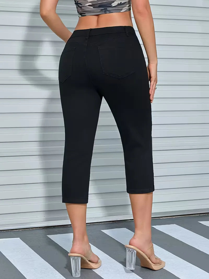 Jean skinny avec ourlet fendu