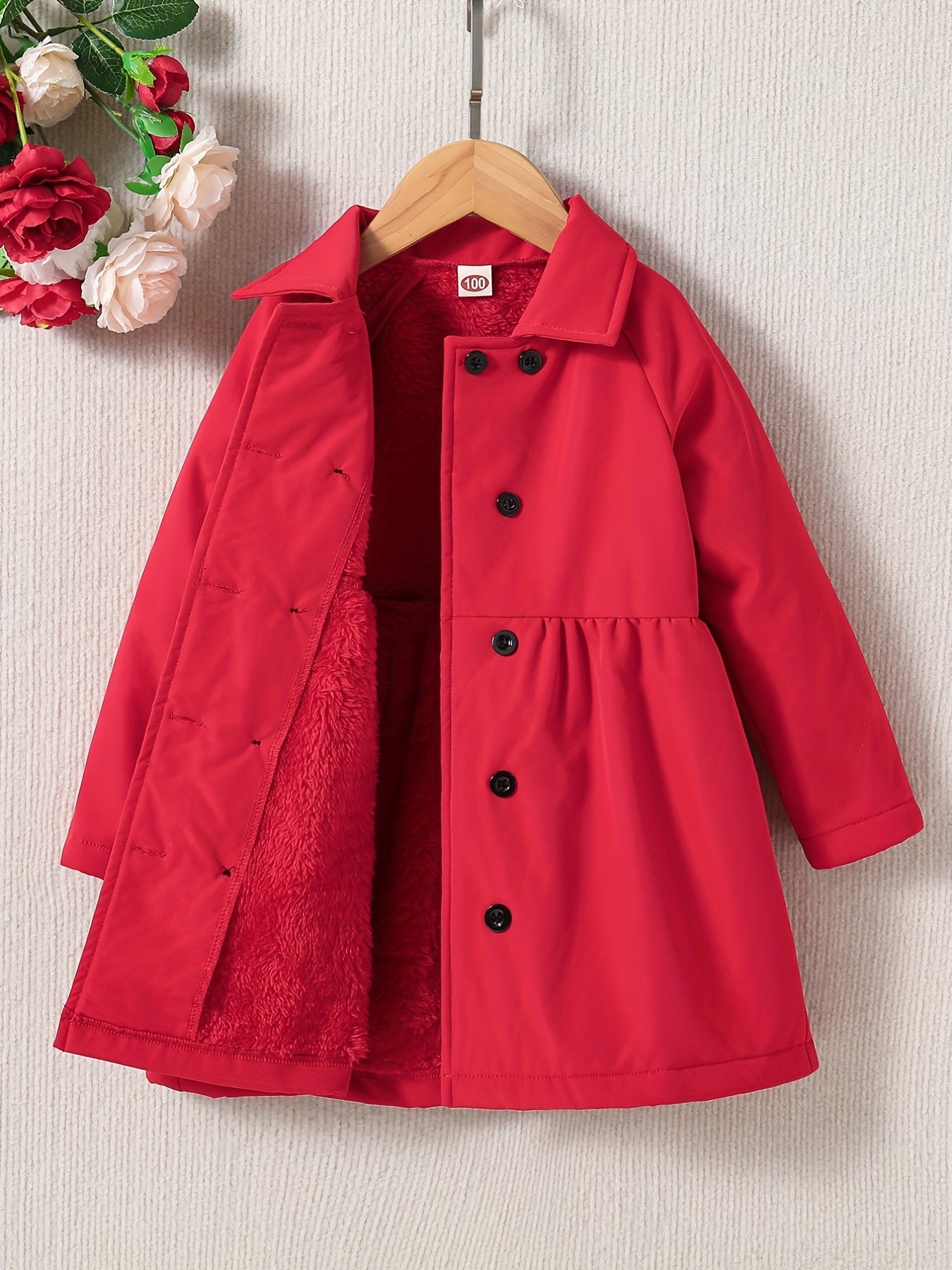 Toddler Girls' Winter Coat with Fleece Lining - Sabine