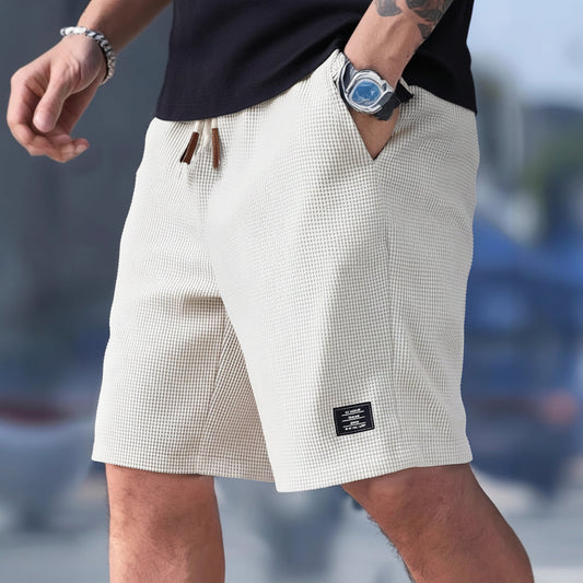Pantalones cortos deportivos casuales para hombre – pantalones sueltos de verano con cordón y bolsillos