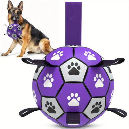 Hundespielball aus Gummi mit Griffen für drinnen und draußen