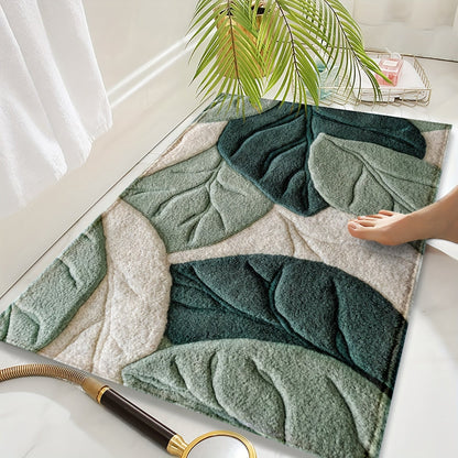 Leaf Bath Mat – Absorbent, Plush and Comfortable for the Bathroom