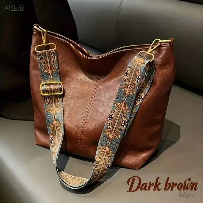 Sac à bandoulière avec sangle colorée
