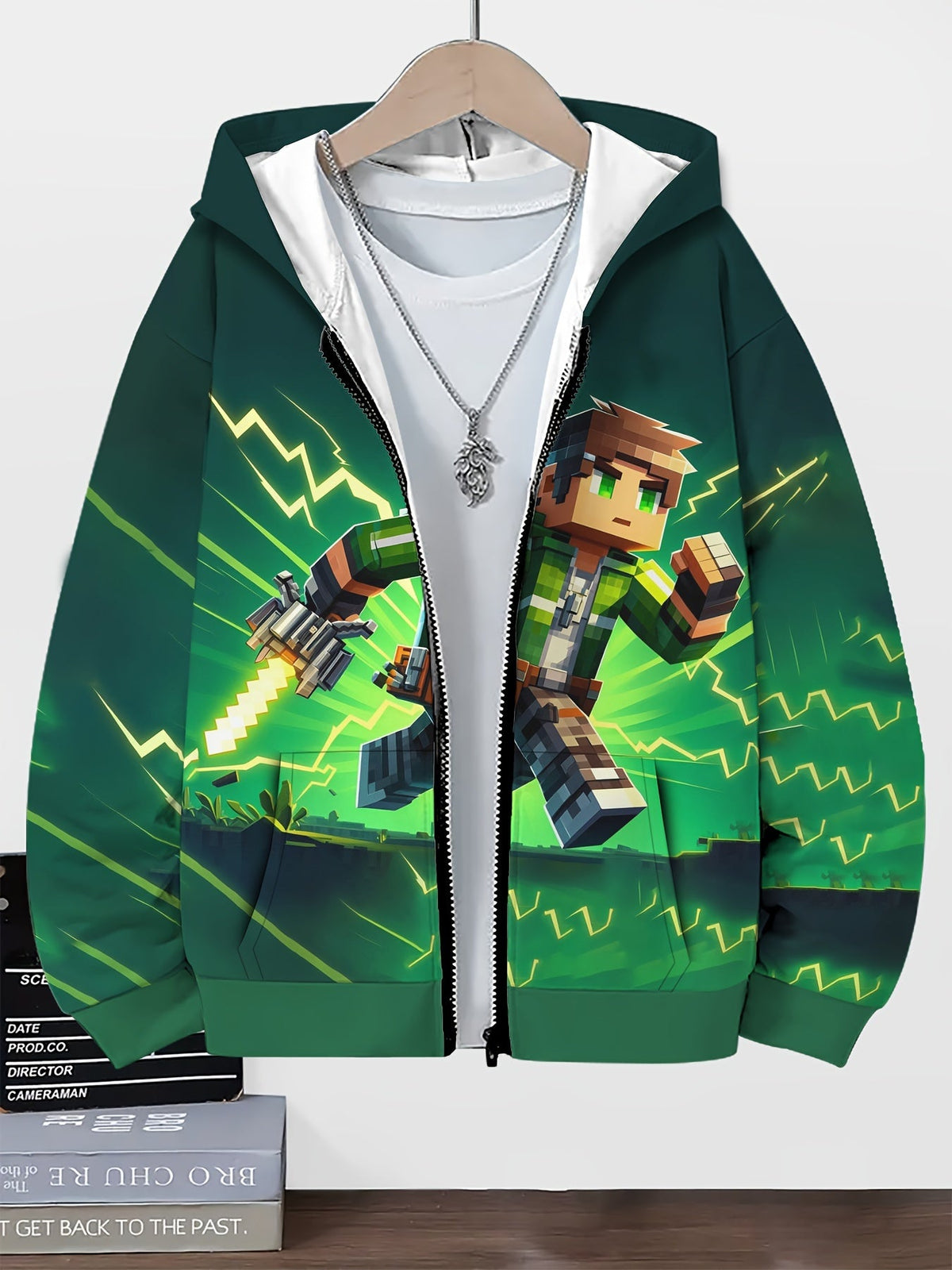 Chaqueta informal de juego geométrico - Elegante y cómoda para niños