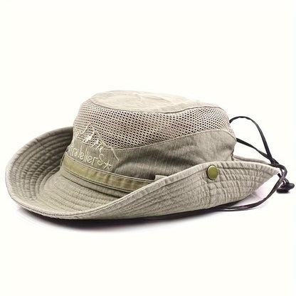Cappello da sole traspirante per esterni con cordino - protezione UV e comfort per tutte le stagioni