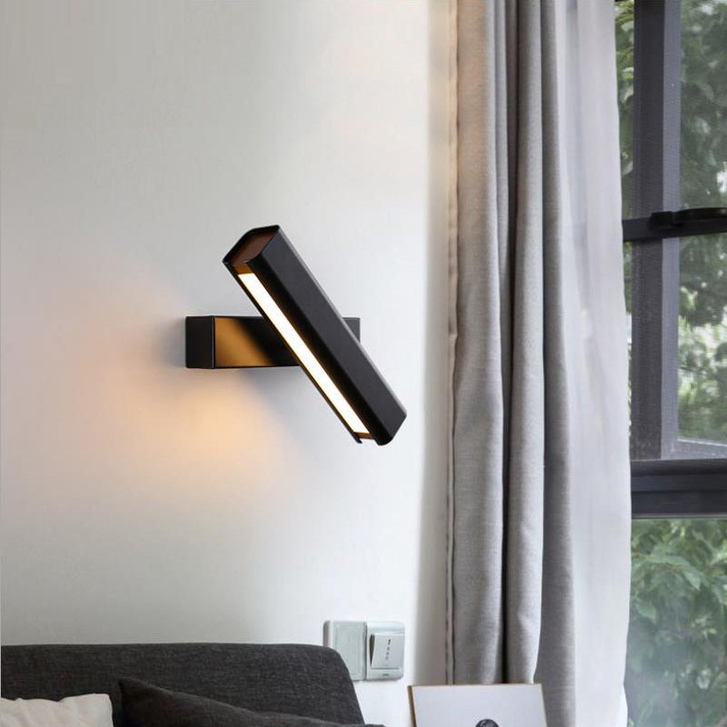 Modern LED Wall Lamp of Wood and Metal