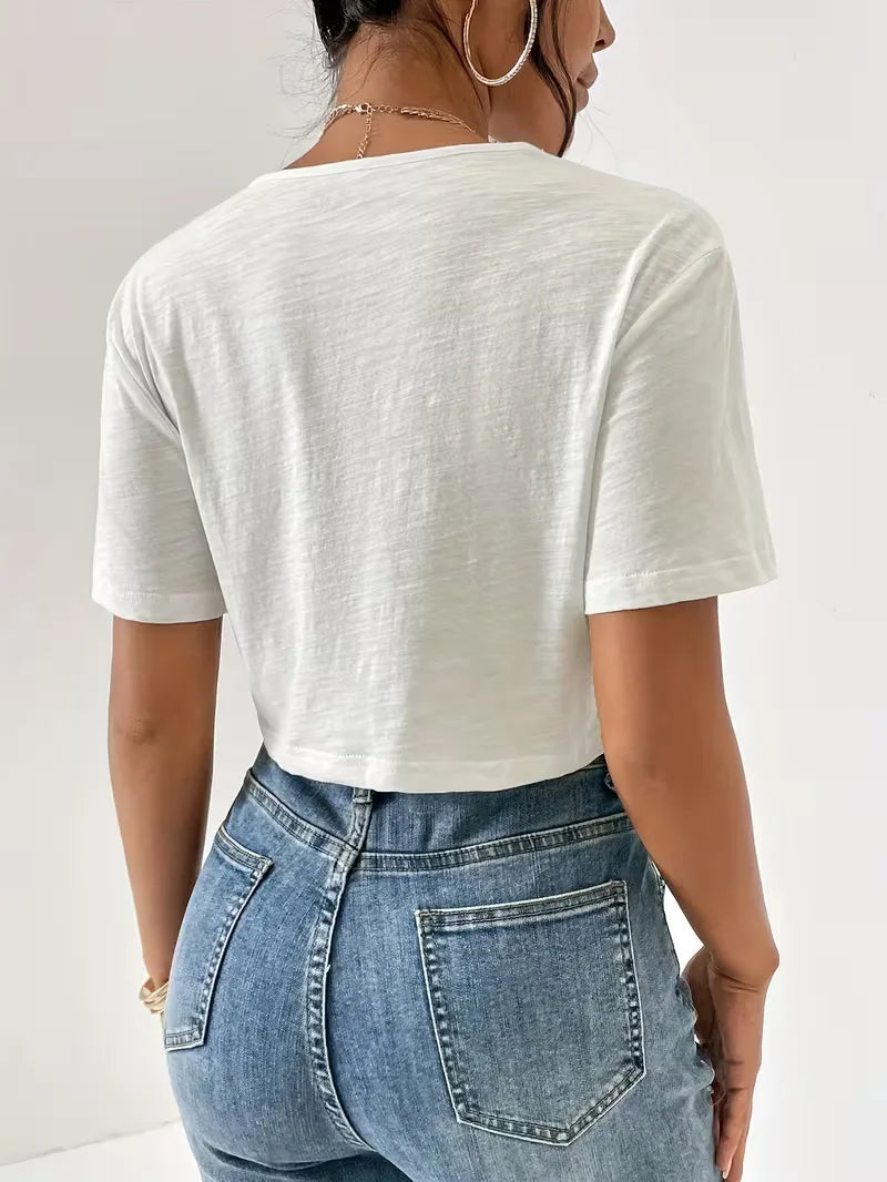 T-shirt avec détail torsadé