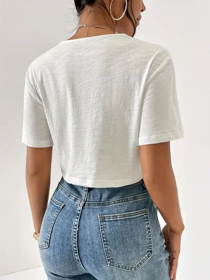 T-shirt avec détail torsadé