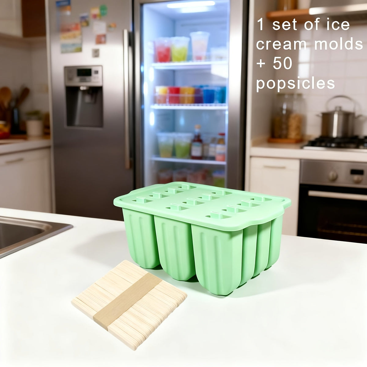 Stampo in silicone per ghiaccioli fatti in casa e snack gelati