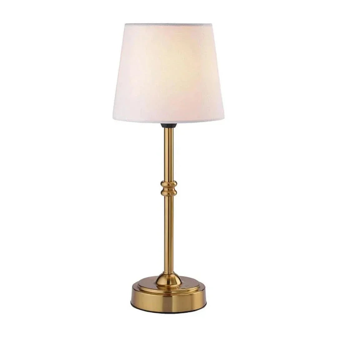Cordless Table Lamp - LED Retro Fabric