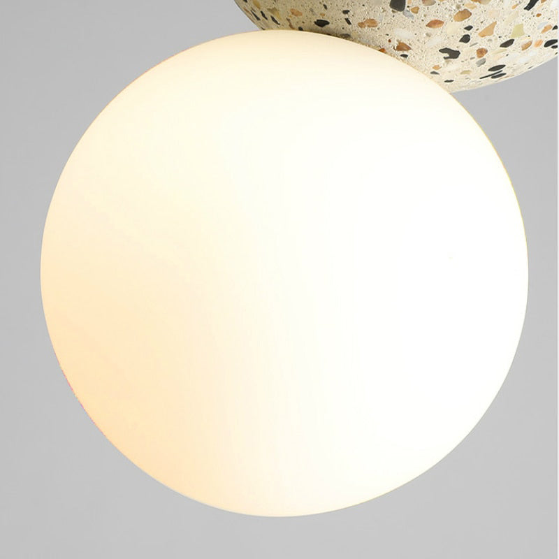 Modern Globe-Shaped Table Lamp with LED