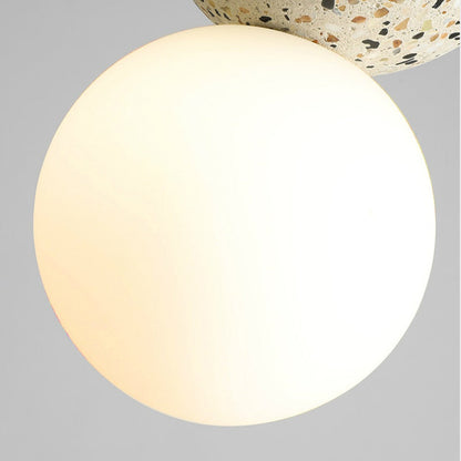 Modern Globe-Shaped Table Lamp with LED