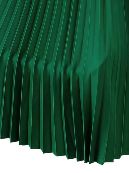 Jupe plissée taille haute