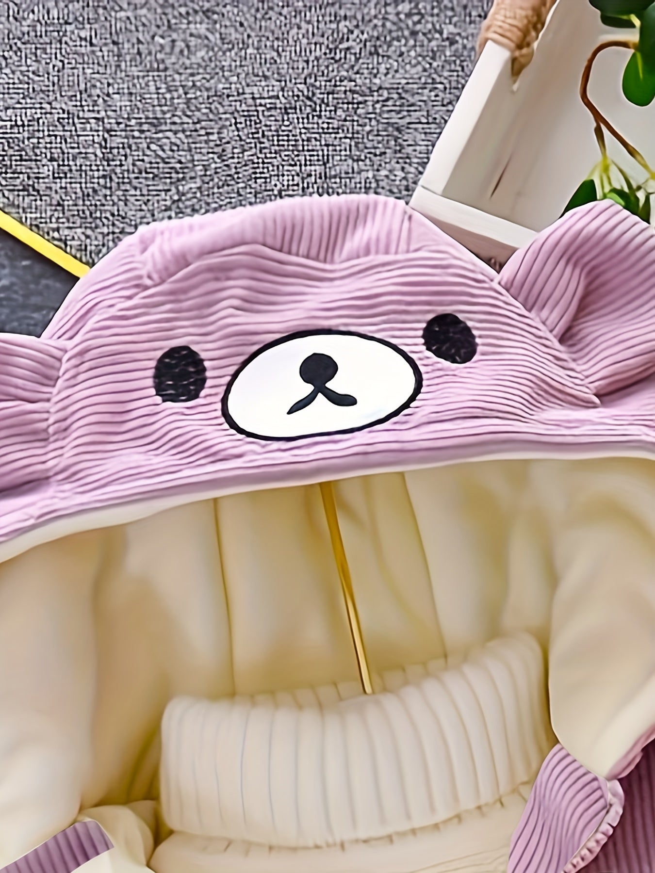 Children's Winter Corduroy Jacket with Hood - Ethan