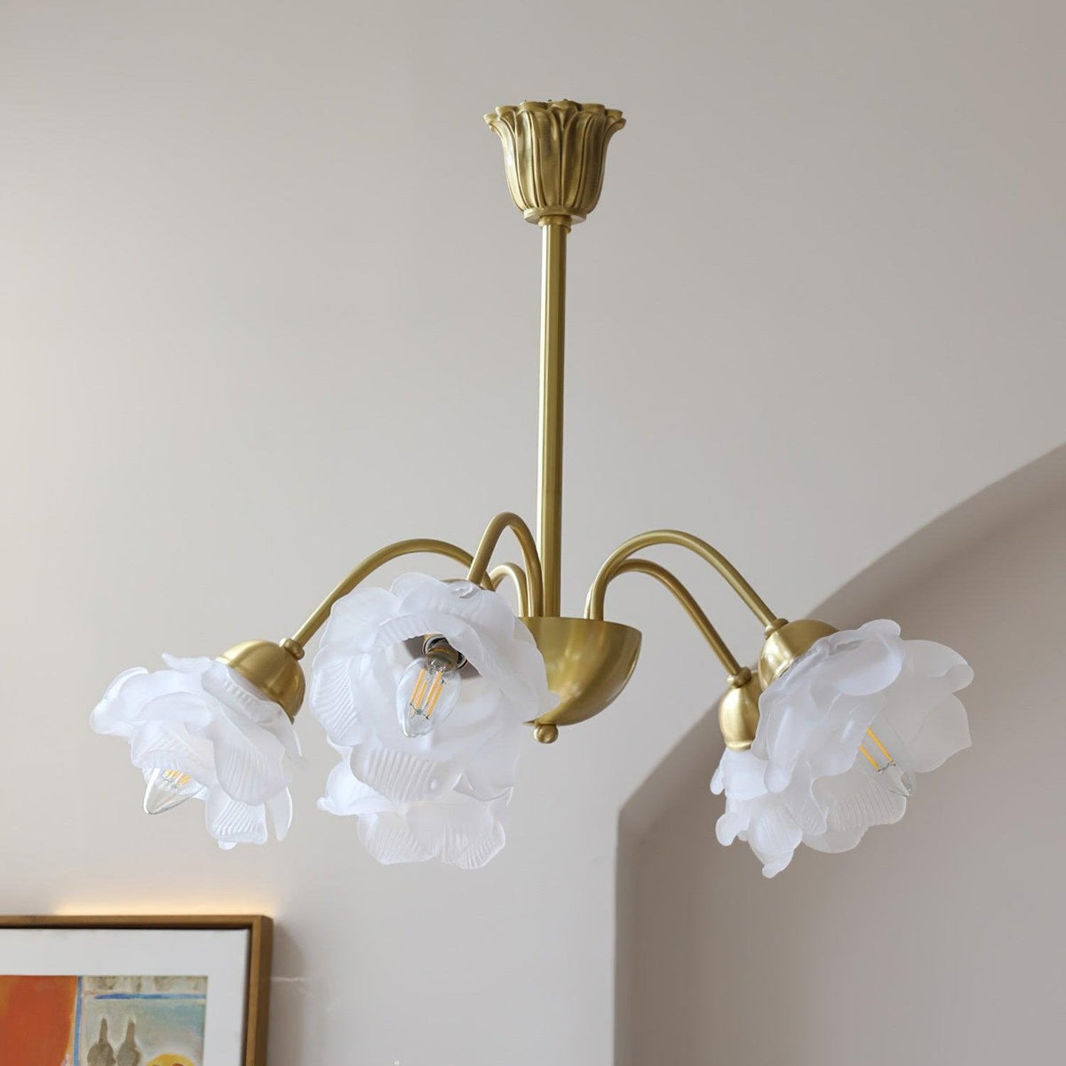 Lámpara de araña Suspension Rose - Ajustable y elegante