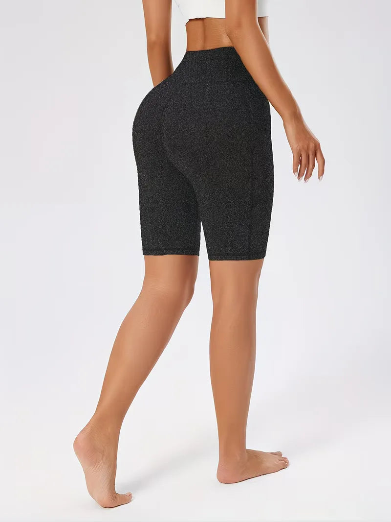 Shorts taille haute coupe slim
