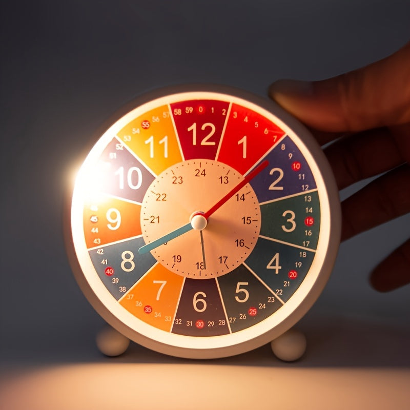 Despertador educativo silencioso - reloj colorido para estudiantes y niños