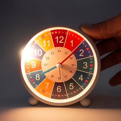 Despertador educativo silencioso - reloj colorido para estudiantes y niños