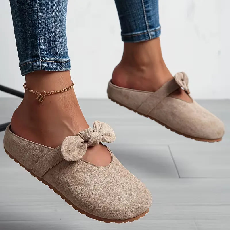 Chaussons avec design nœud