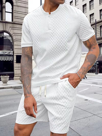 Ensemble de vêtements d'été avec motif jacquard