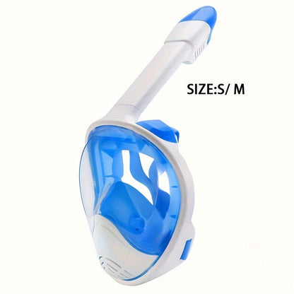 Full Face Snorkel Mask – 180° Panoramic View and Camera Mount for the Perfect Underwater Experience