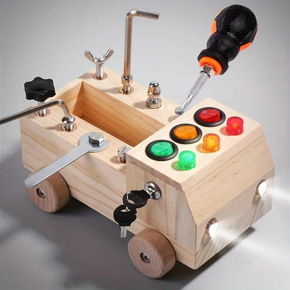 Montessori Busy Board - Learn & Play with LEDs - Creative Development