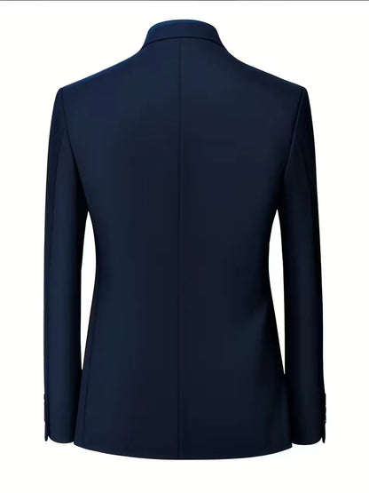 Blazer ajusté avec col mandarin