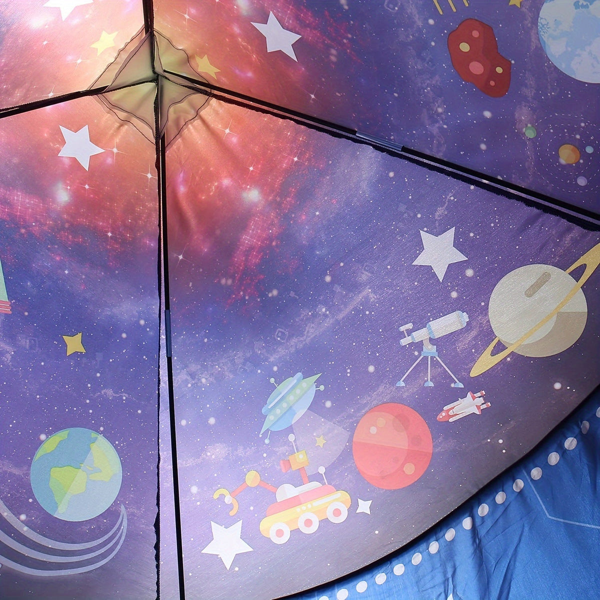 Tente de jeu escamotable Galaxy Explorer - Thème spatial, pour l’intérieur et l’extérieur